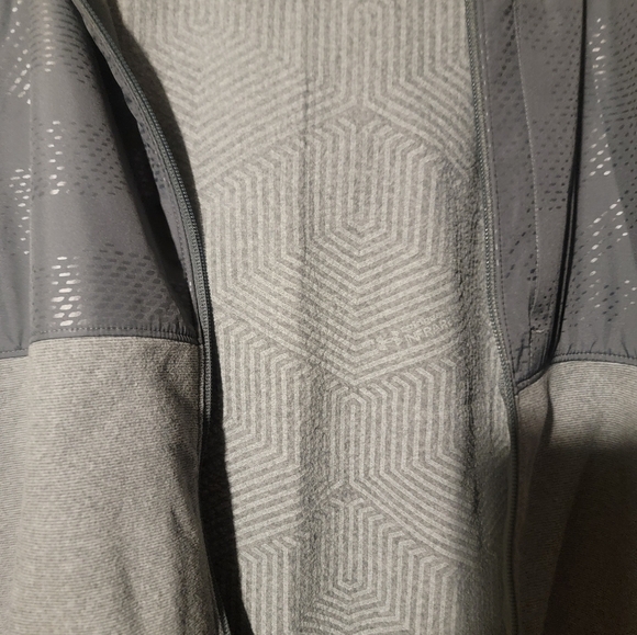 Under Armour Jacket Coldgear Infrared Hoodie 1345316-012 Full Zip Grey Mens Med - Picture 3 of 7
